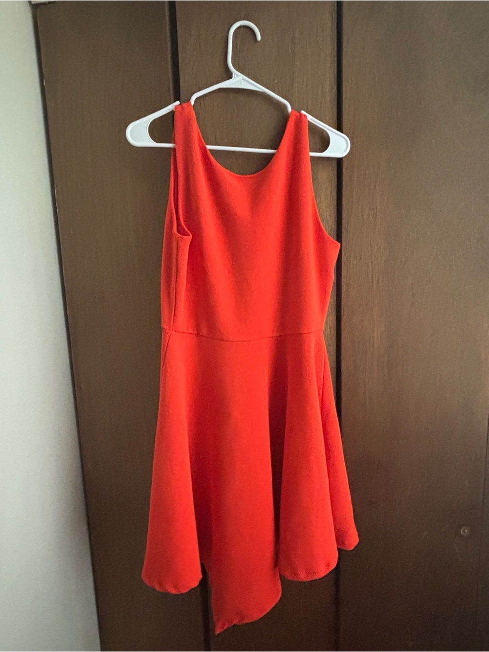 Women’s Sleeveless Red Fit & Flare Dress